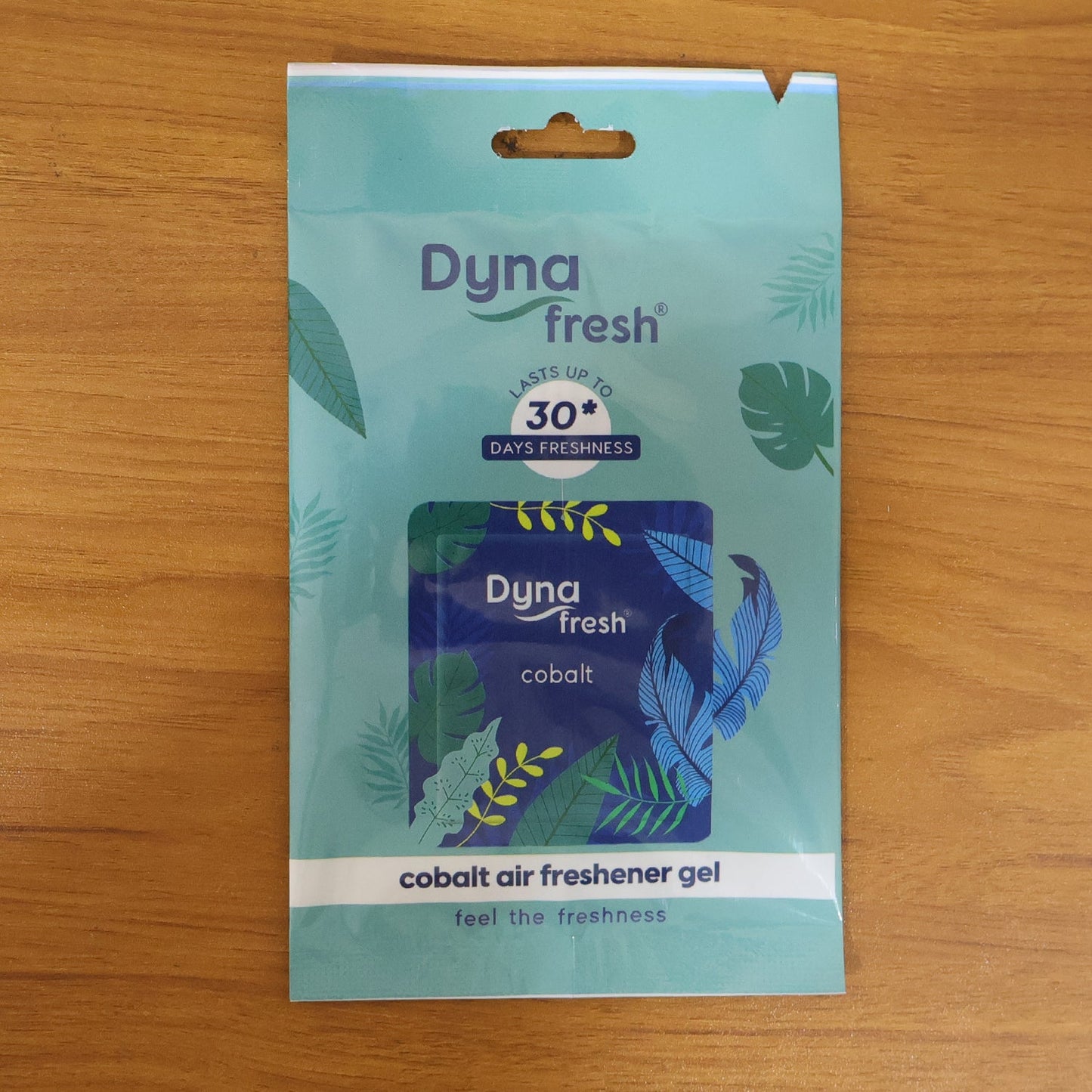 Hanging cobalt air freshener