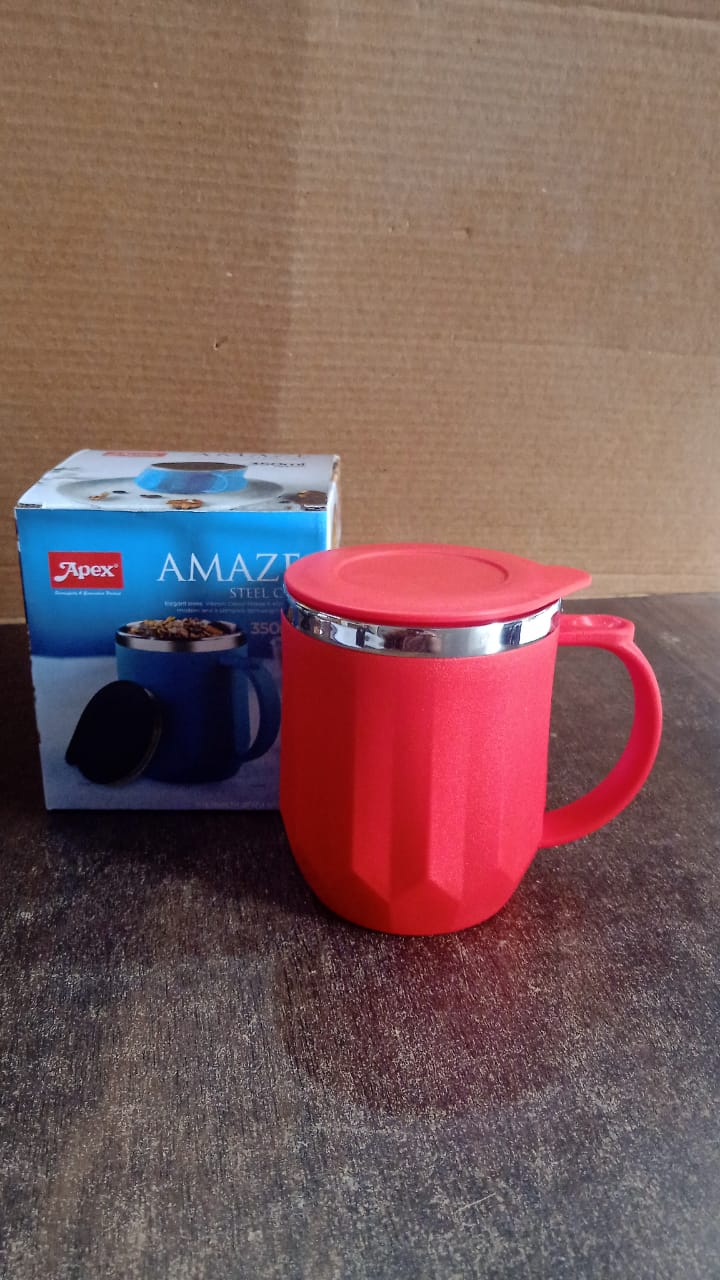 Apex Stainless Steel Insulated Mug, Tumbler 350ML (1 Pc)