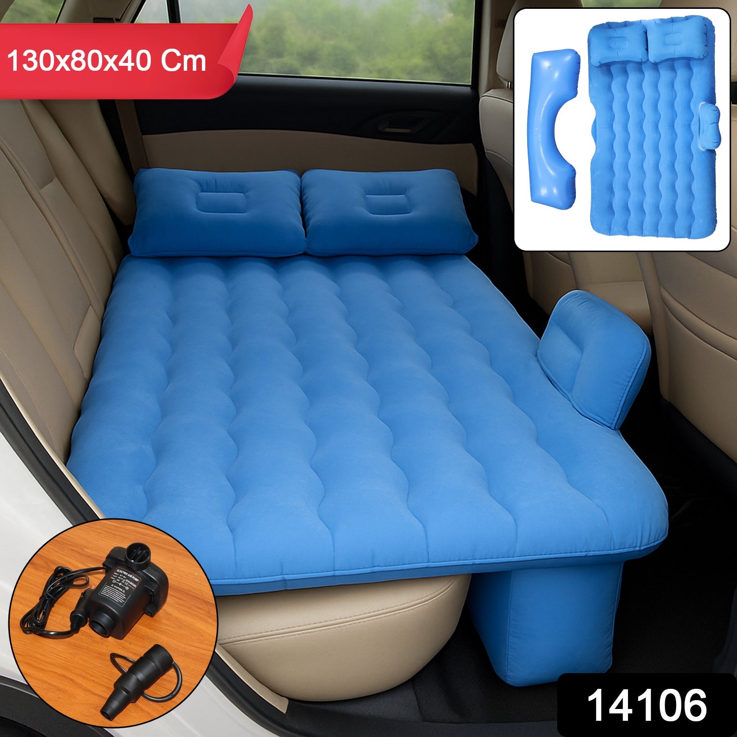  Portable Car Backseat Inflatable Air Mattress Bed - in-use lifestyle shot