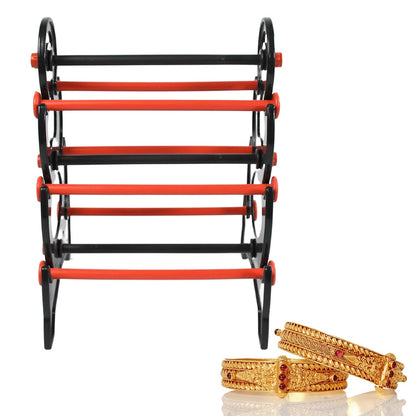 3-step bangle stand without bangles showing full structure