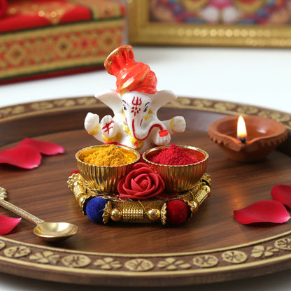 Ganesha worship thali