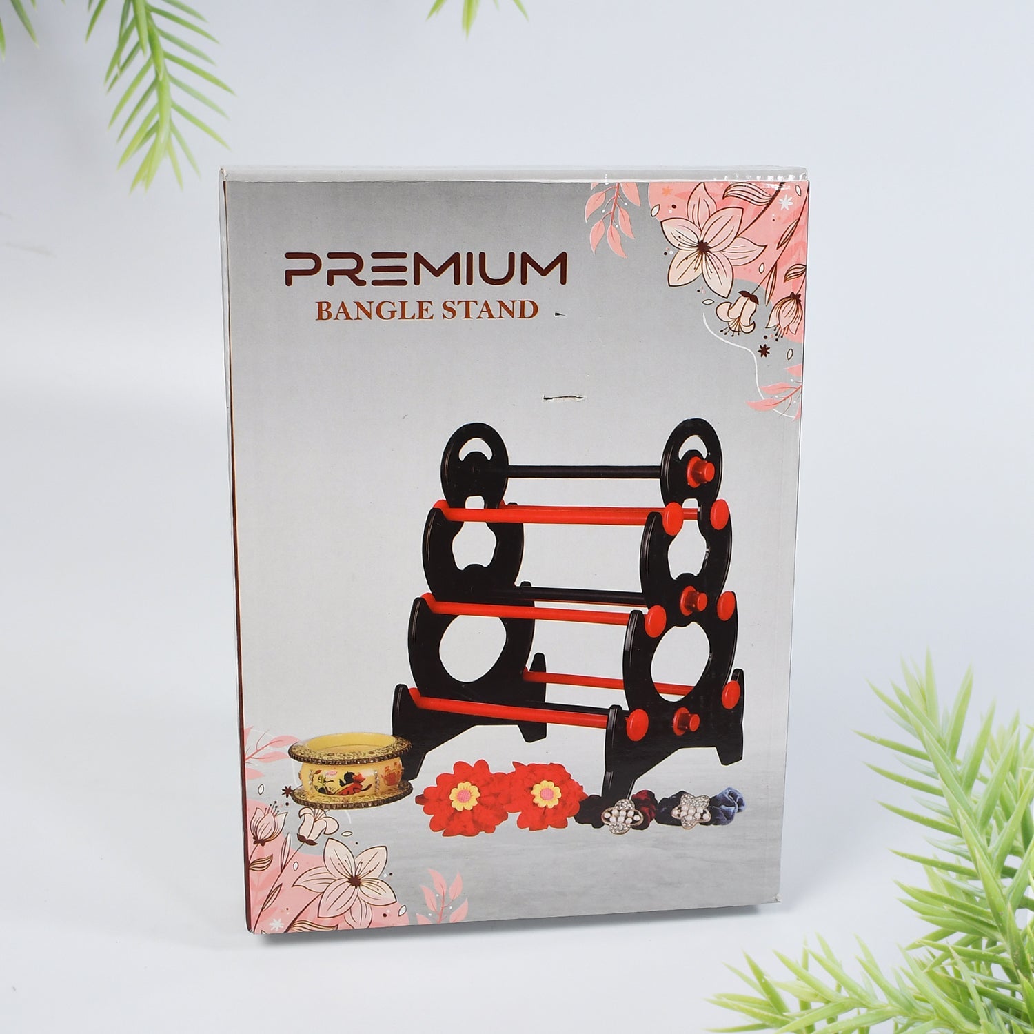 Elegant bangle display stand for Navratri and festive decoration