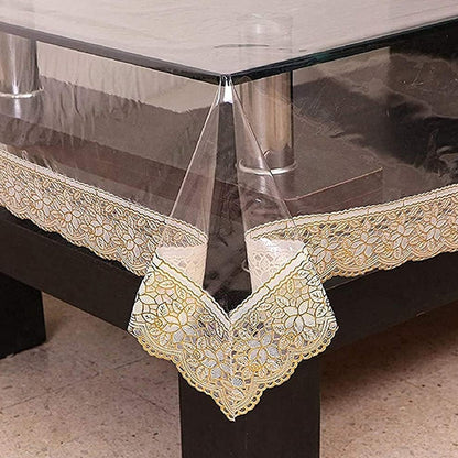 87x59 Inch Transparent PVC Table Cover (1 Pc)
