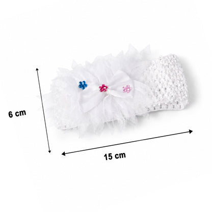 Cute Soft Elastic Floral Baby Headband Stylish Stretchable Hair Band (1 Pc)
