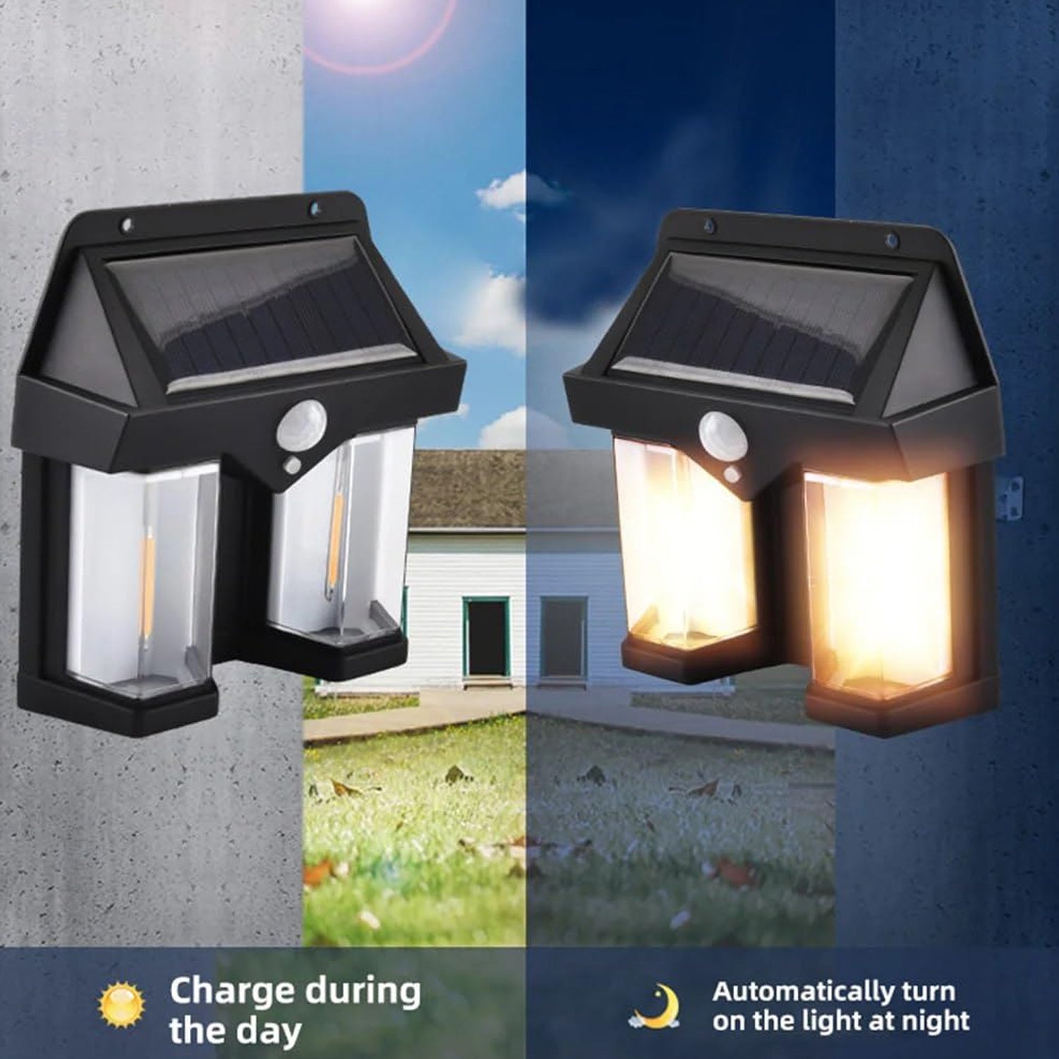  Outdoor Solar Wall Lamp Waterproof - comparison shot