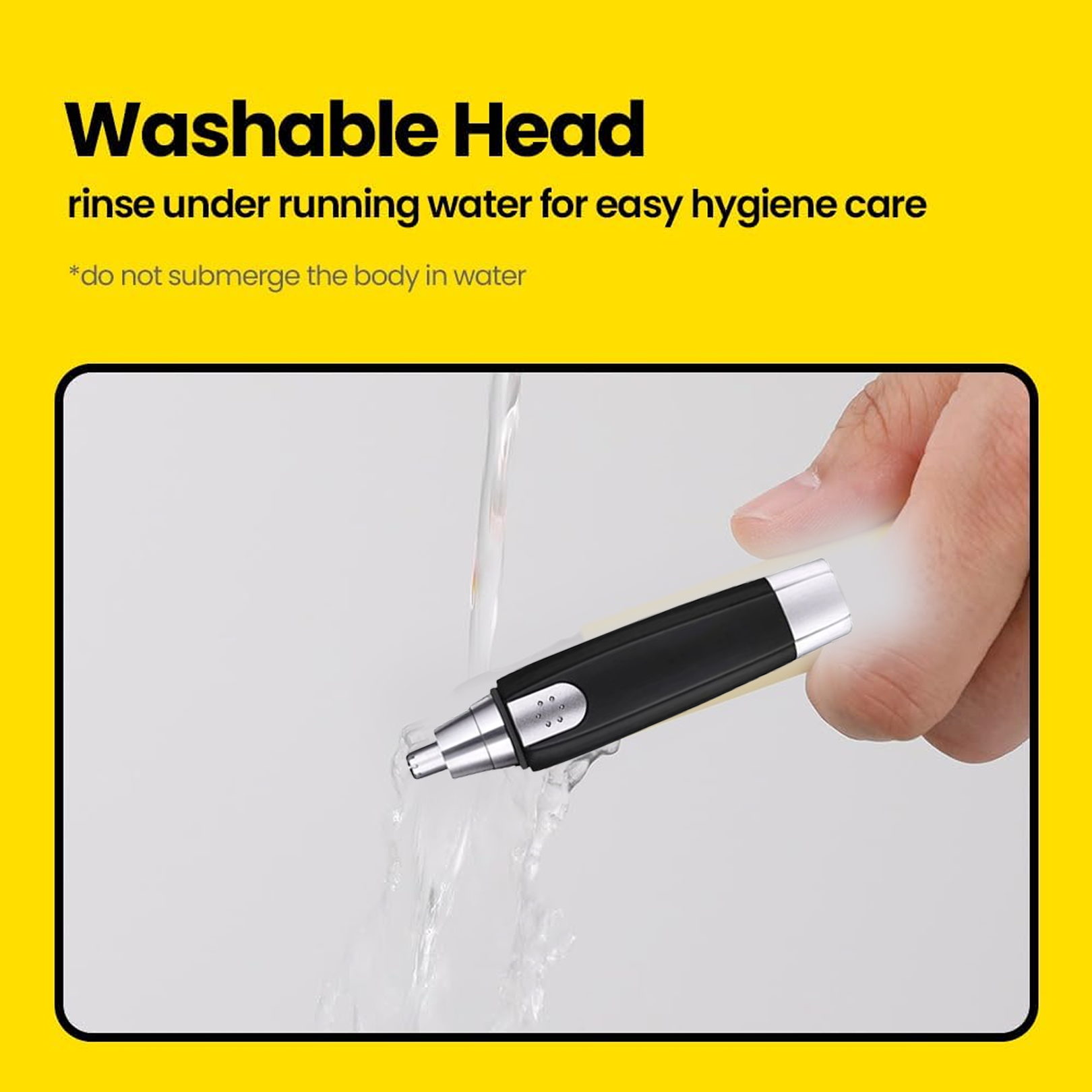  Steel Battery Ear Nose Hair Trimmer - scale
