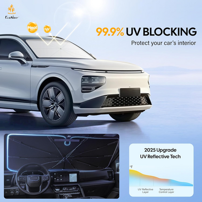  Foldable Car Windshield Sunshade for Heat Protection - scale and size reference