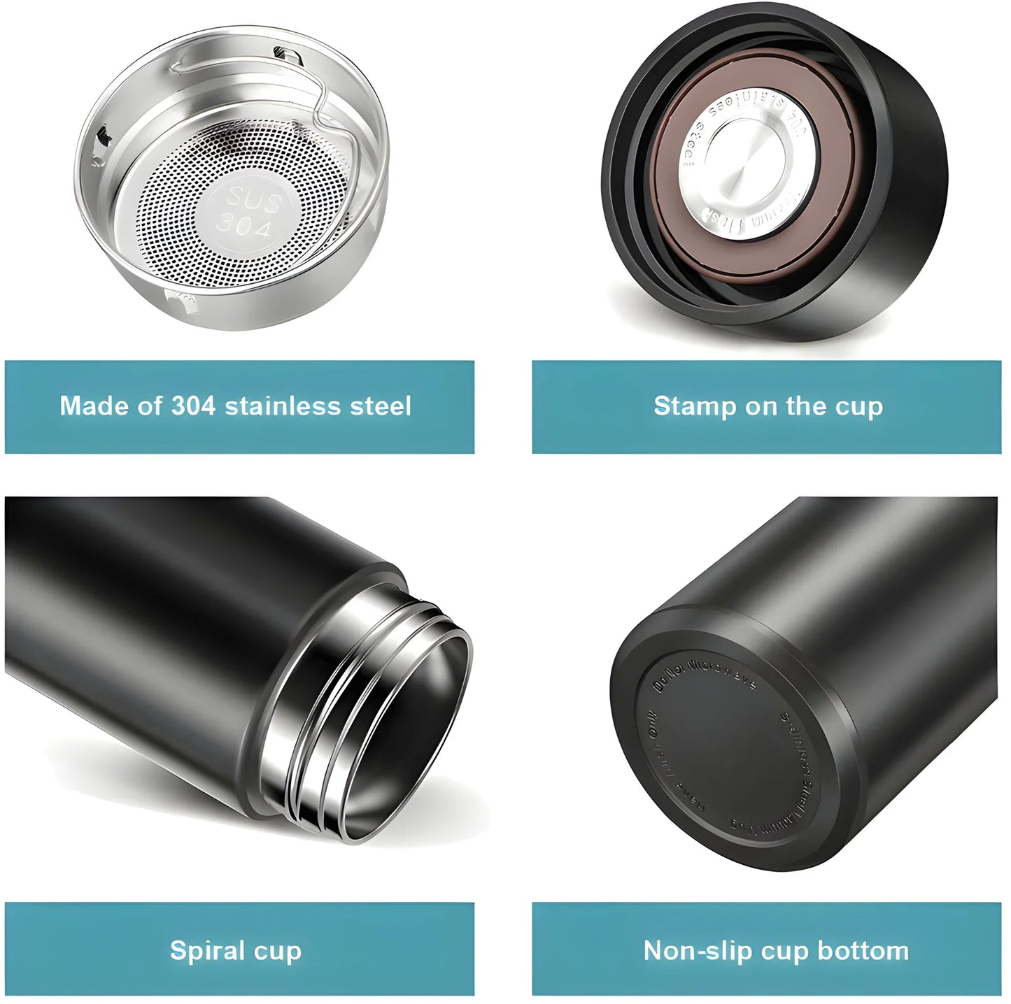  Vacuum Insulated Water Bottle LED - angle