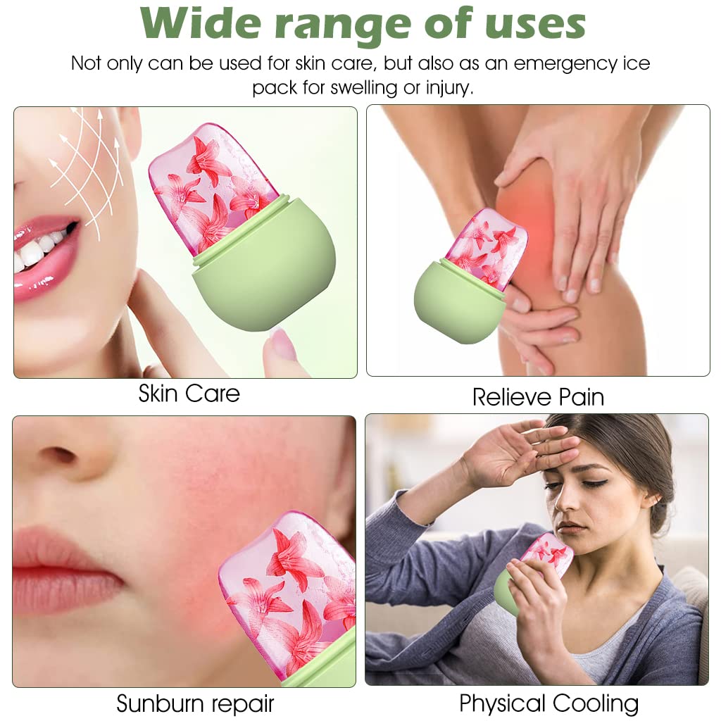 Unique shape silicone face roller, easy grip,