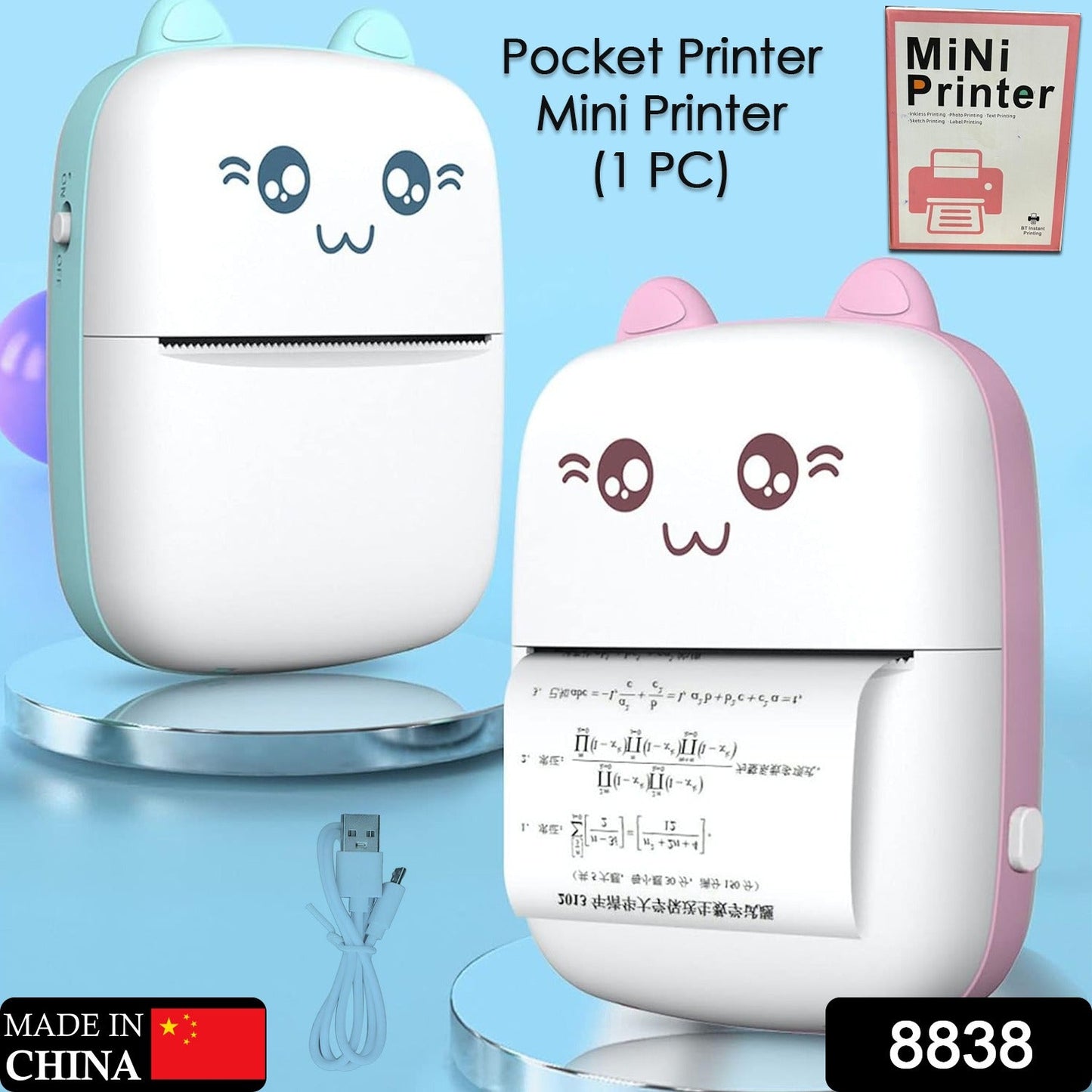  Pocket Mini Bluetooth Thermal Printer - in-use lifestyle shot