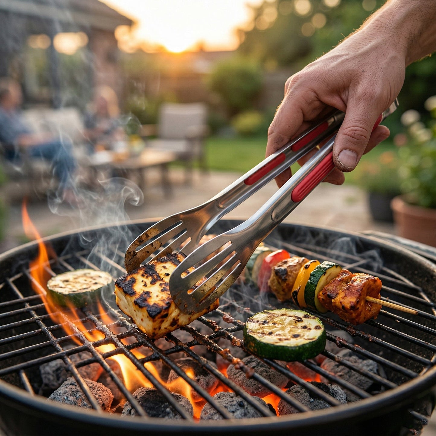 anti slip grip kitchen tongs