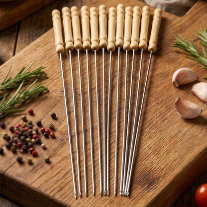 12 piece BBQ skewer sticks