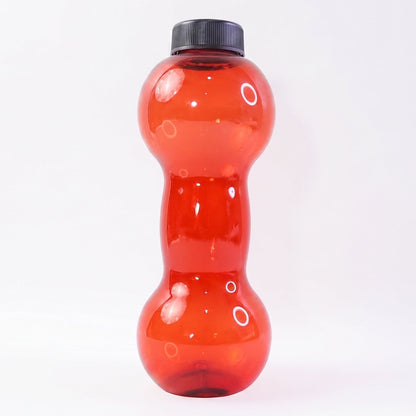 Plastic Dumbbell Shaped Water Bottle 550 ML for Fitness and Daily Hydration