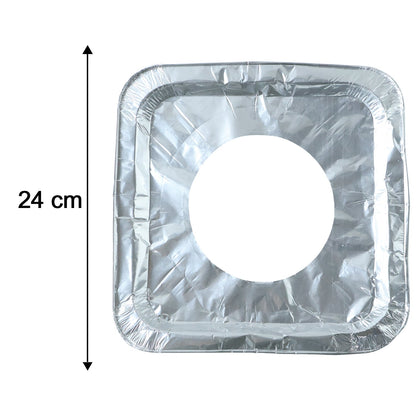 Aluminium Gas Stove Protector Covers (10 Pc, 23x23 cm)