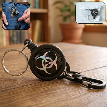 Safety Anti-Lost Retractable Keychain with Durable Reel Clip (1 Pc / Big)