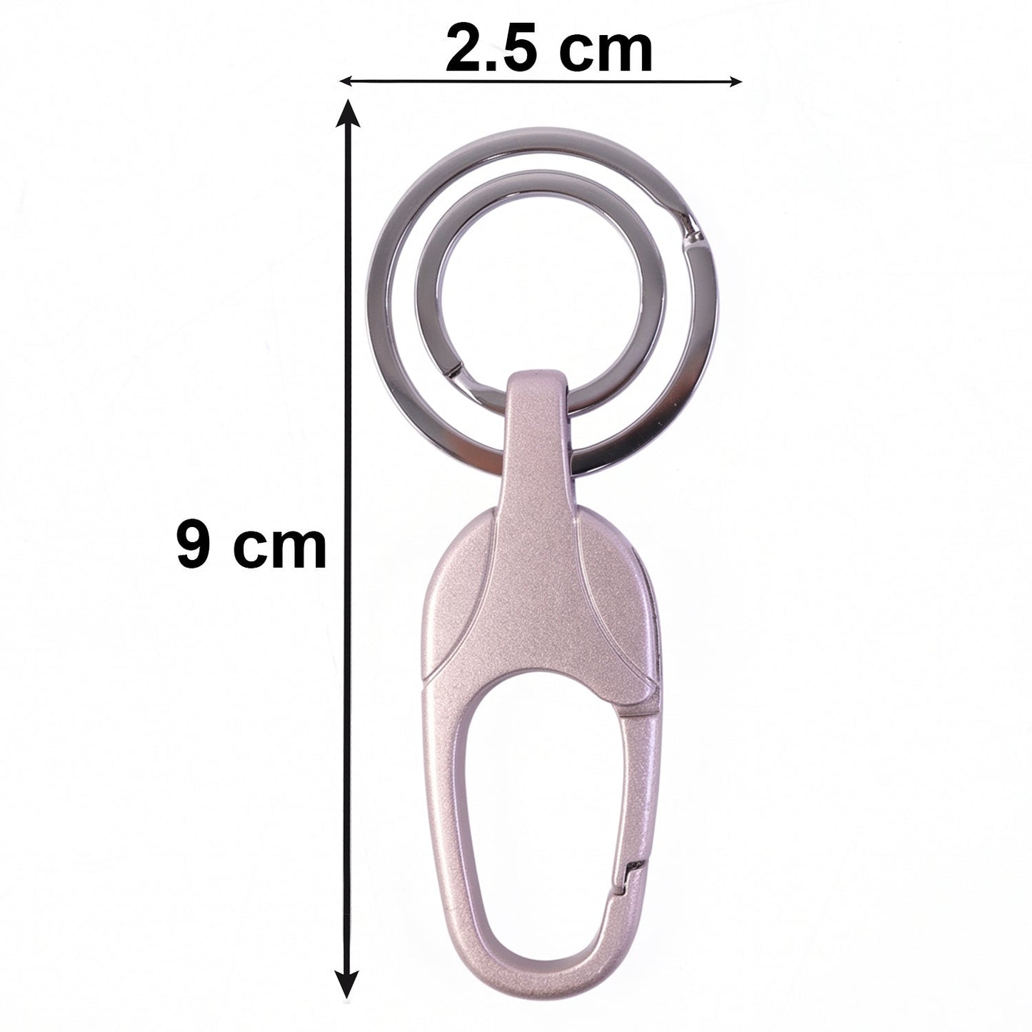 Durable Metal Keychain with Secure Clip (1 Pc)