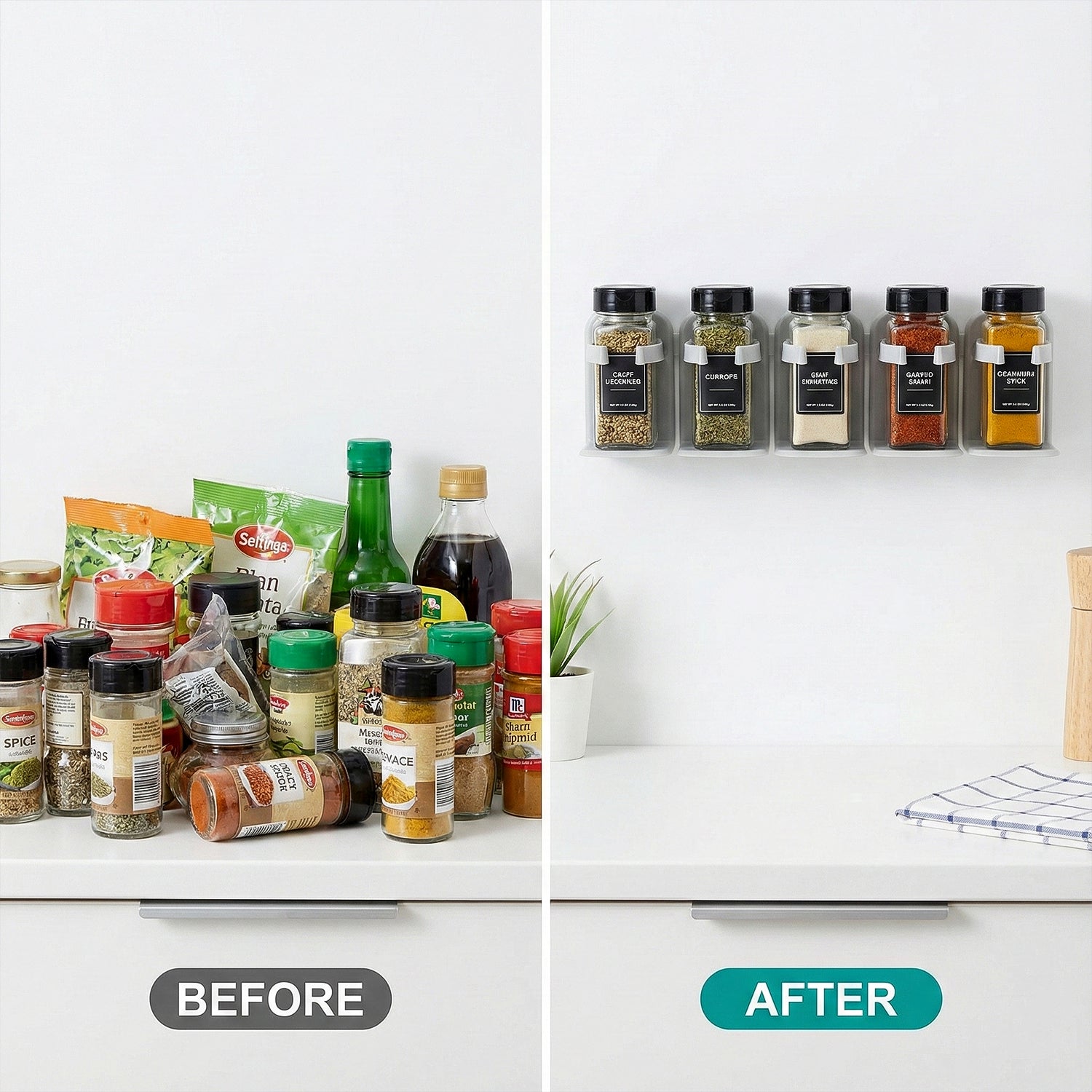 spice jar storage rack