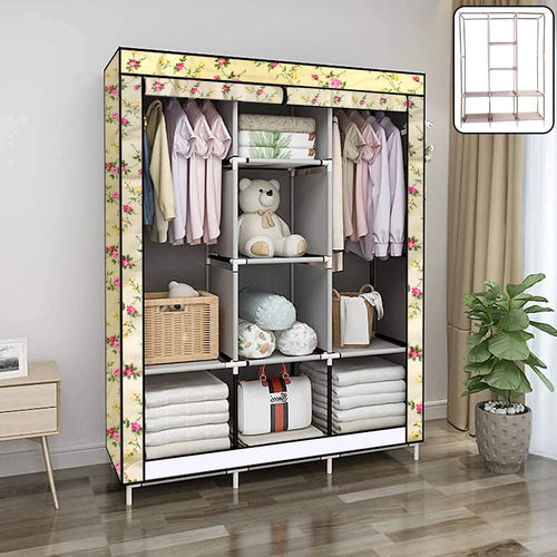 8 compartment portable fabric wardrobe closet