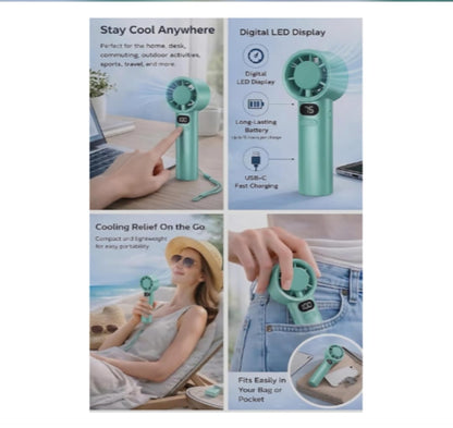M11 Rechargeable Mini Handheld Fan (1pic)