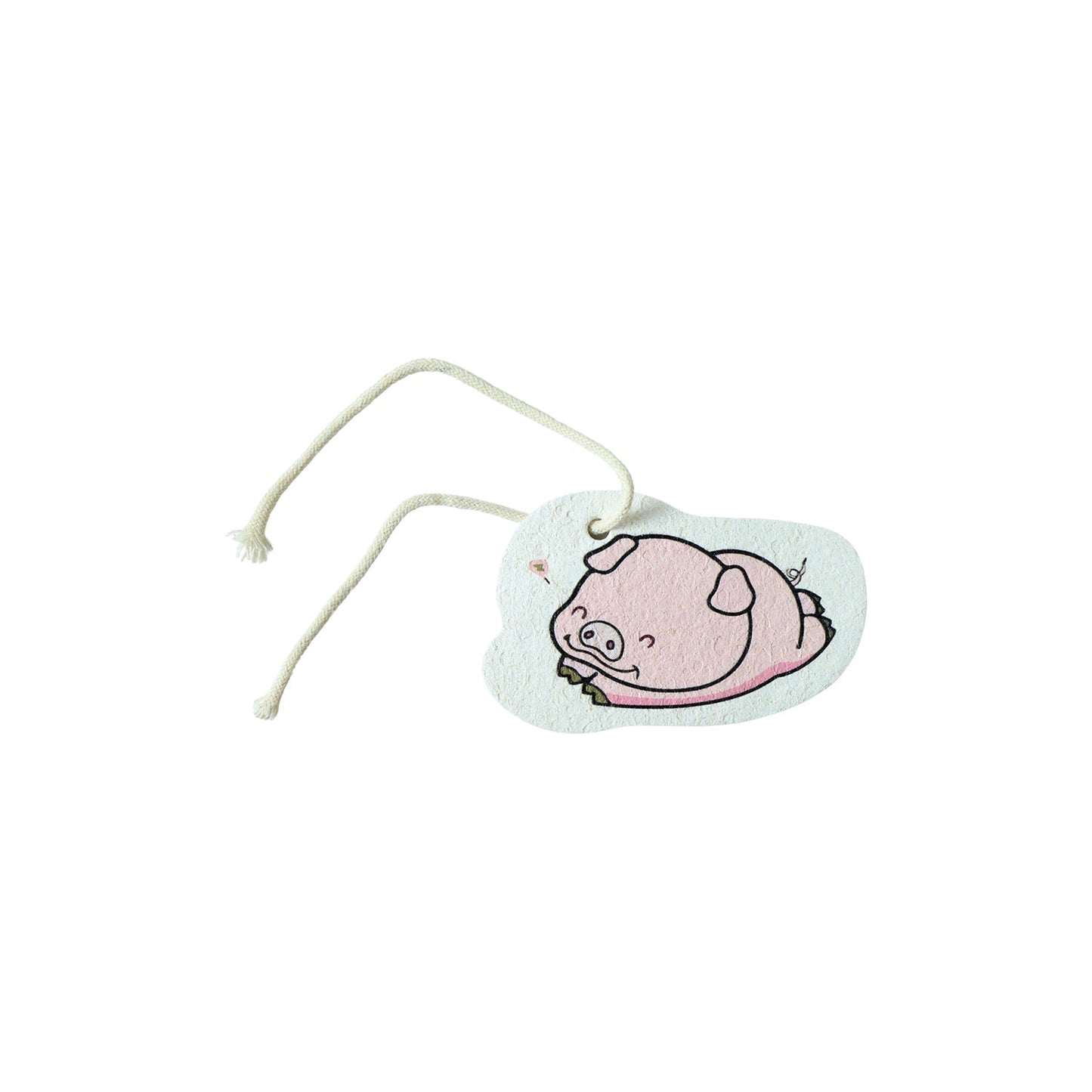 Cartoon Printed Bath Scrubber Sponge with Hanging Rope (1 Pc)