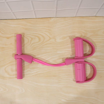 Portable Pull Rope Resistance Exerciser with Foot Pedal Support (1 Pc)