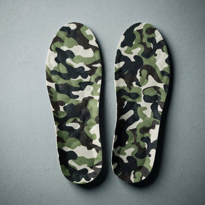soft cushion shoe inserts camouflage