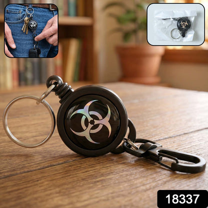 Safety Anti-Lost Retractable Keychain with Durable Reel Clip (1 Pc / Big)